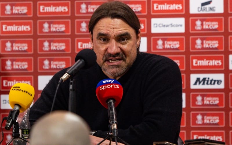 Daniel Farke in conference